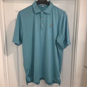 Peter Millar Golf Polo- Blue- Size Large- Chechessee Logo